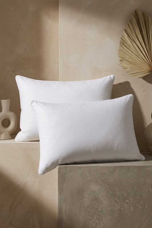 2 Pieces 600g Silicone Pillows – Washable & Breathable – 50x70 cm