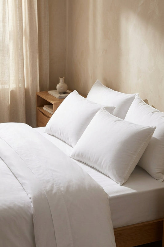 4 Pieces 800g Silicone Pillow – Washable & Breathable – 50x70 cm